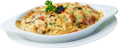 Baked Black Truffle Cream Pasta