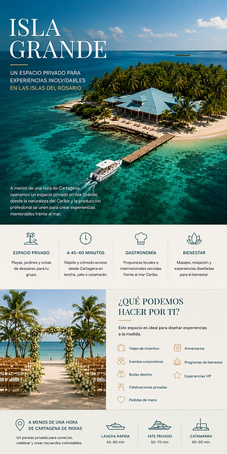 isla grande cartagena eventos