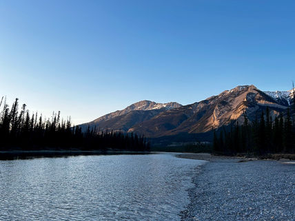 Mountain landscape in Jasper National Park