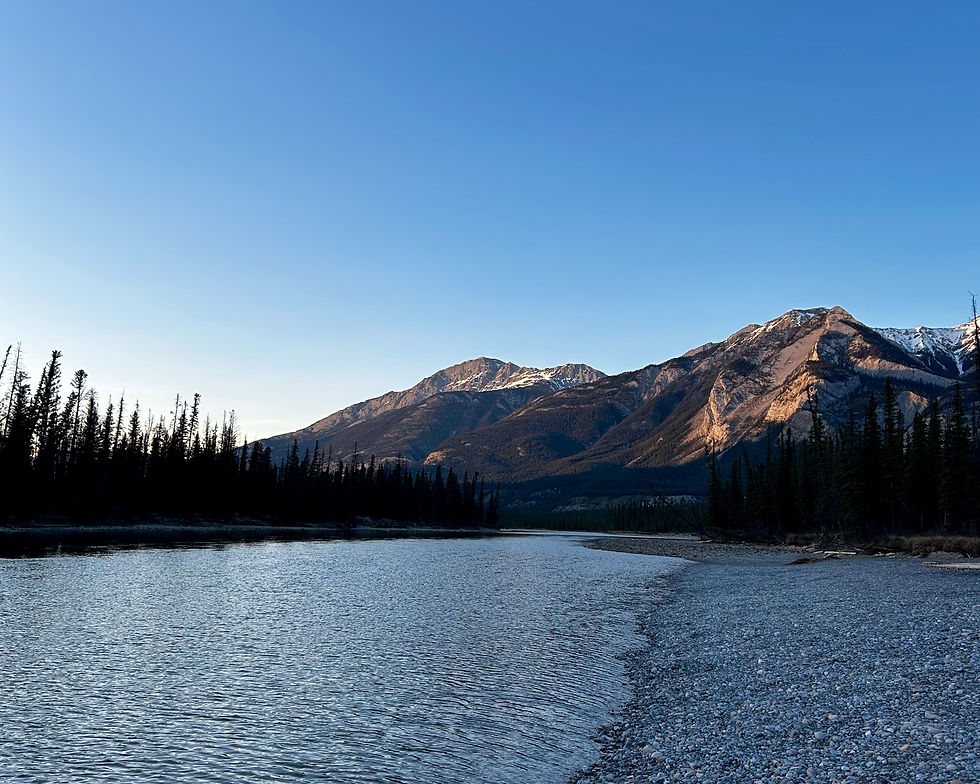 Mountain landscape in Jasper National Park