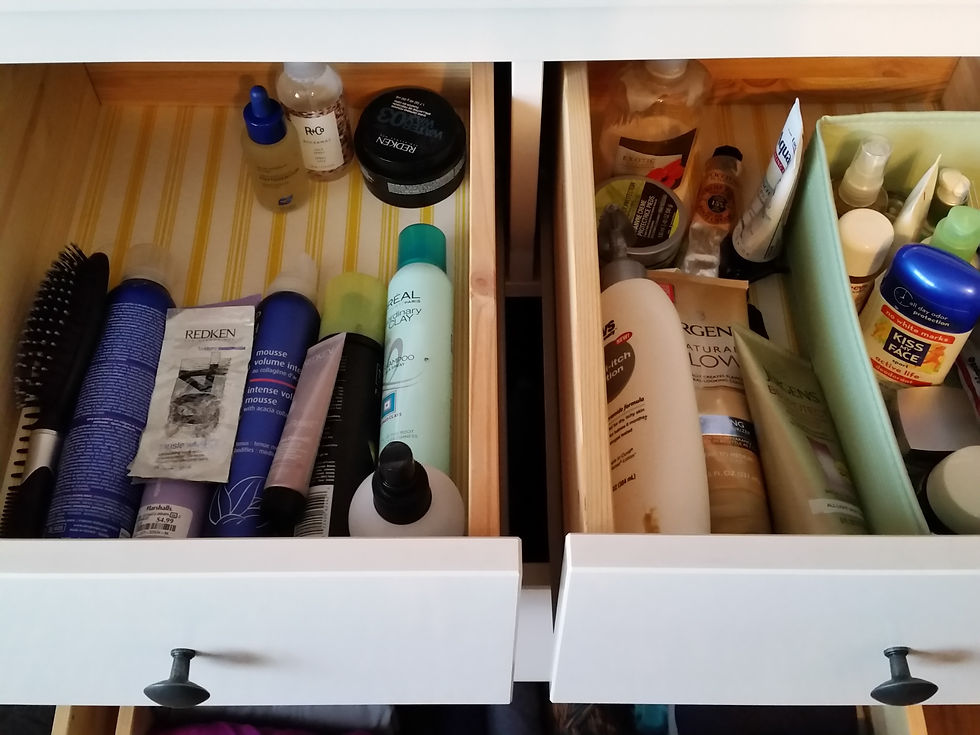 Organized dresser drawers