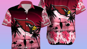 Personalized Arizona Cardinals Flamingo Men's Tall Hawaiian Shirts: A Perfect Blend of Style, Comfort, and Team Spirit