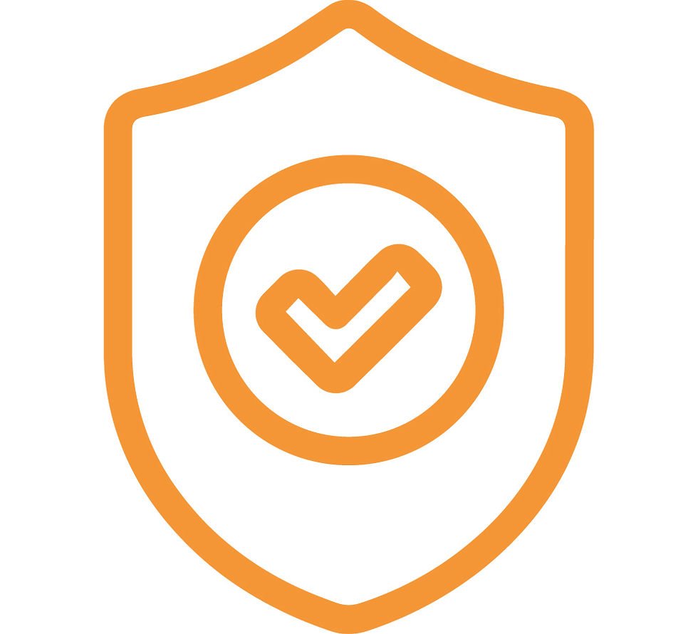 Ícono de seguridad y confiabilidad de equipos industriales.