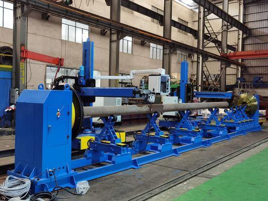 Línea industrial para posicionamiento y fabricación automatizada de componentes HVAC.
