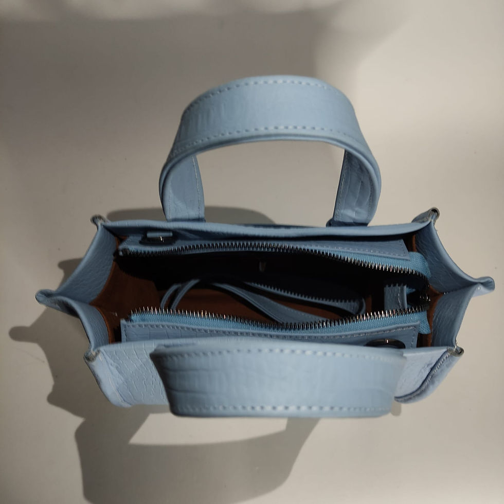 Miniatura: TOTE VICTORIA - Celeste Cocodrilo