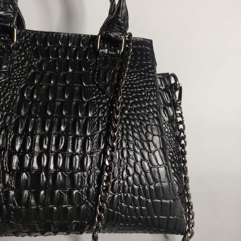 Miniatura: SATCHEL VIENNA - Negro Cocodrilo