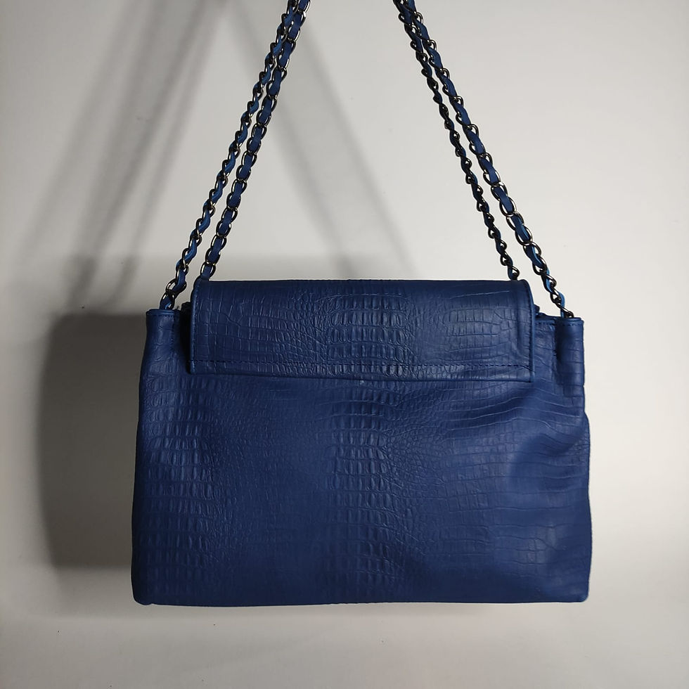 Miniatura: BAGUETTE SABINA - Azul Klein Cocodrilo