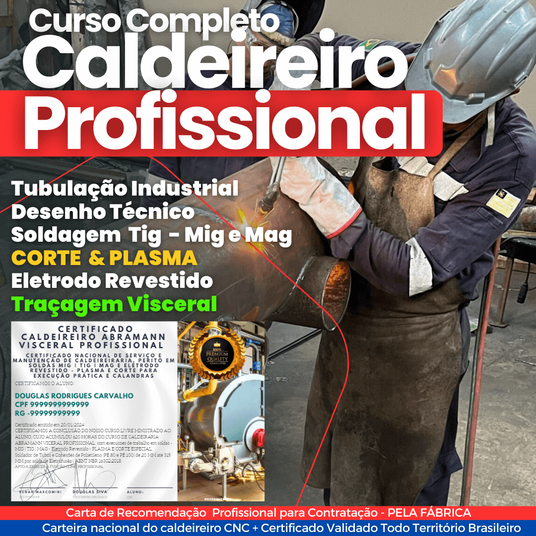 Curso Completo Caldeiraria + Traçador Visceral Profissional ( Vídeo aulas + PDF)