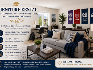 Furniture Rental for Students, Visiting Professors, and University Housing in Utah