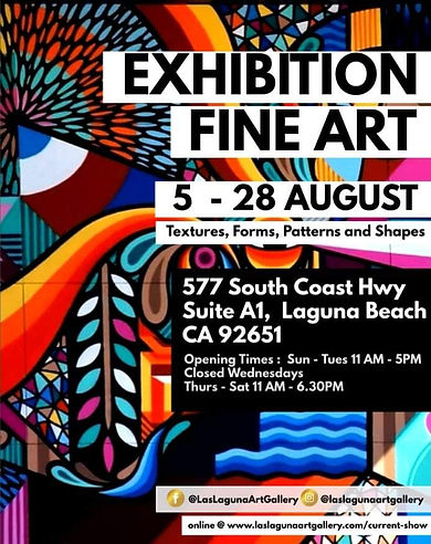 Textures, Forms, Patterns Shapes Exhibition Las Laguna Art Gallery Exhibition