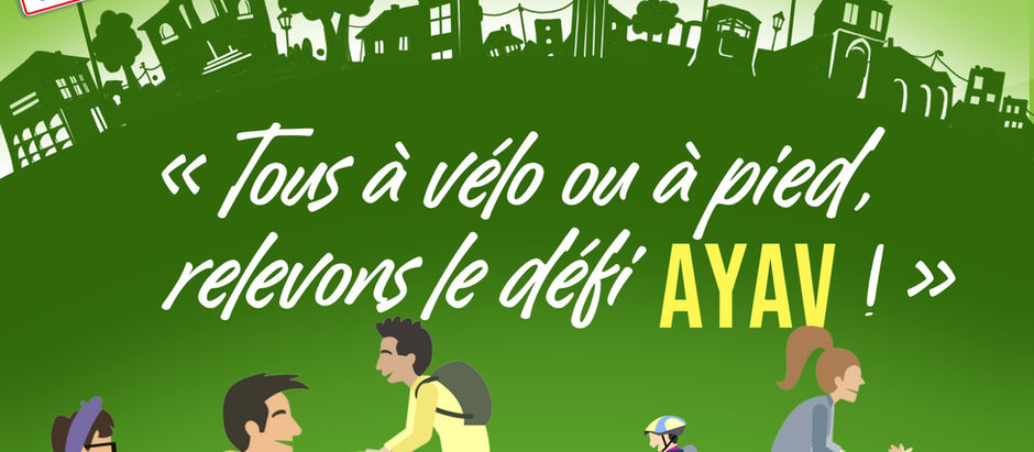 Grand challenge AYAV 2026 - Tous à vélo ou à pied dans nos déplacements quotidiens 