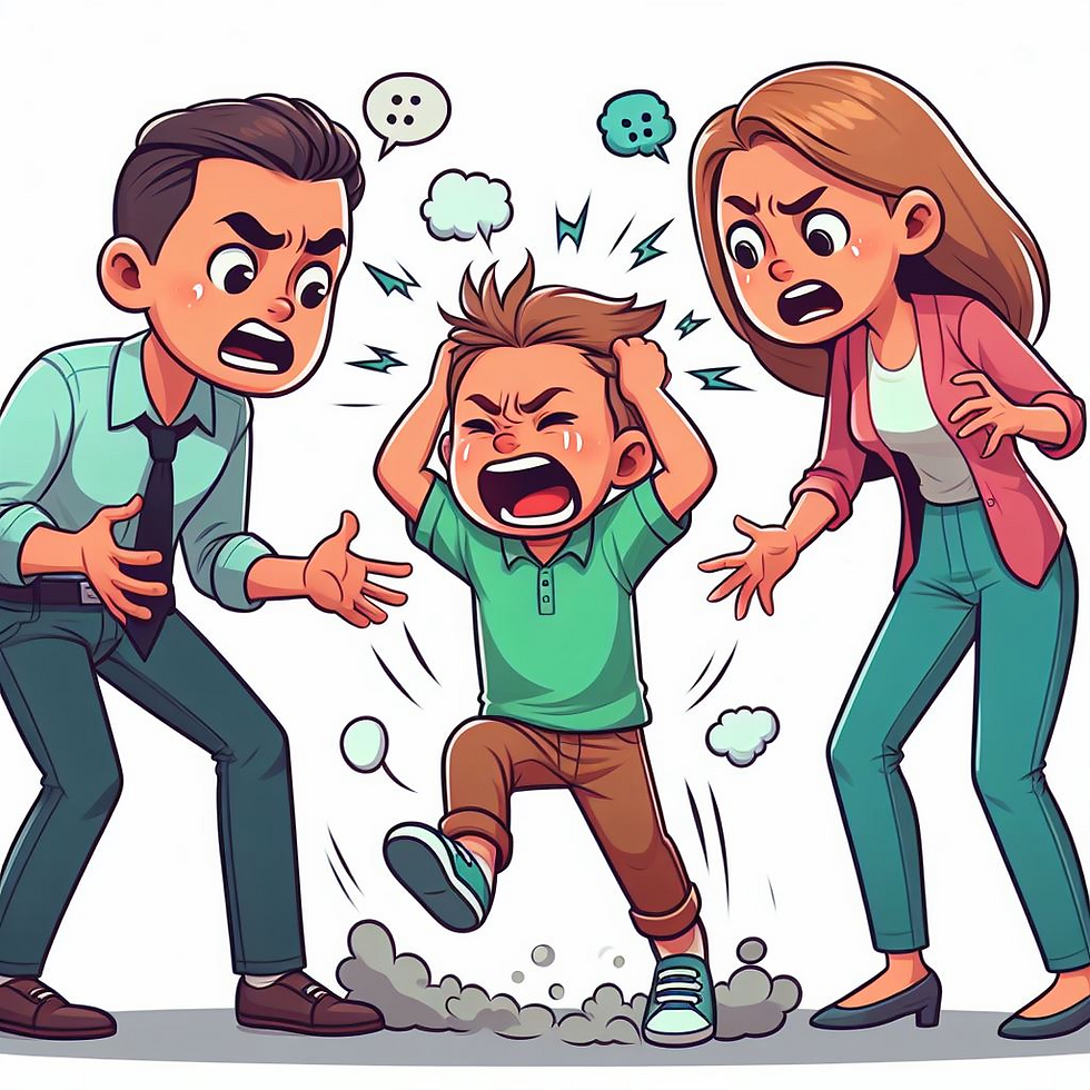 Kid showing aggressive behaviour