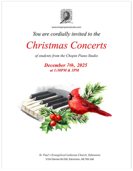 Congratulations for the Christmas Concert performances*