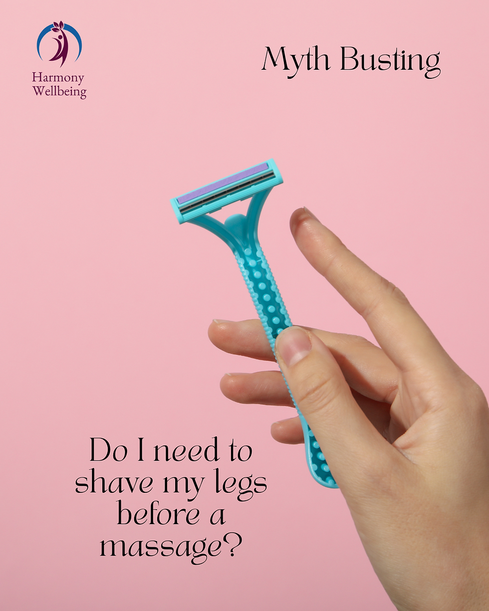 Hand holding razor