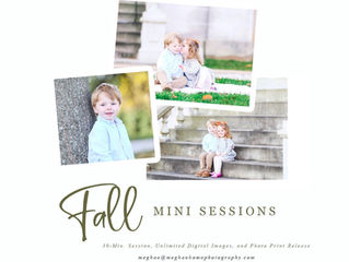 Last minute Fall Family Sessions