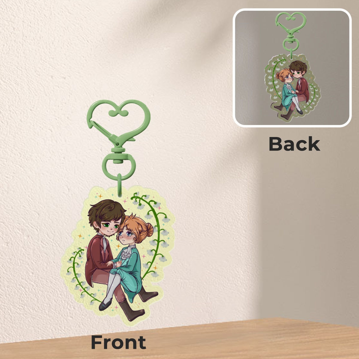 Llavero Acrílico "Elliot y Louis - Chibi"