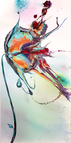 Orchid #1 Acrylic Painting