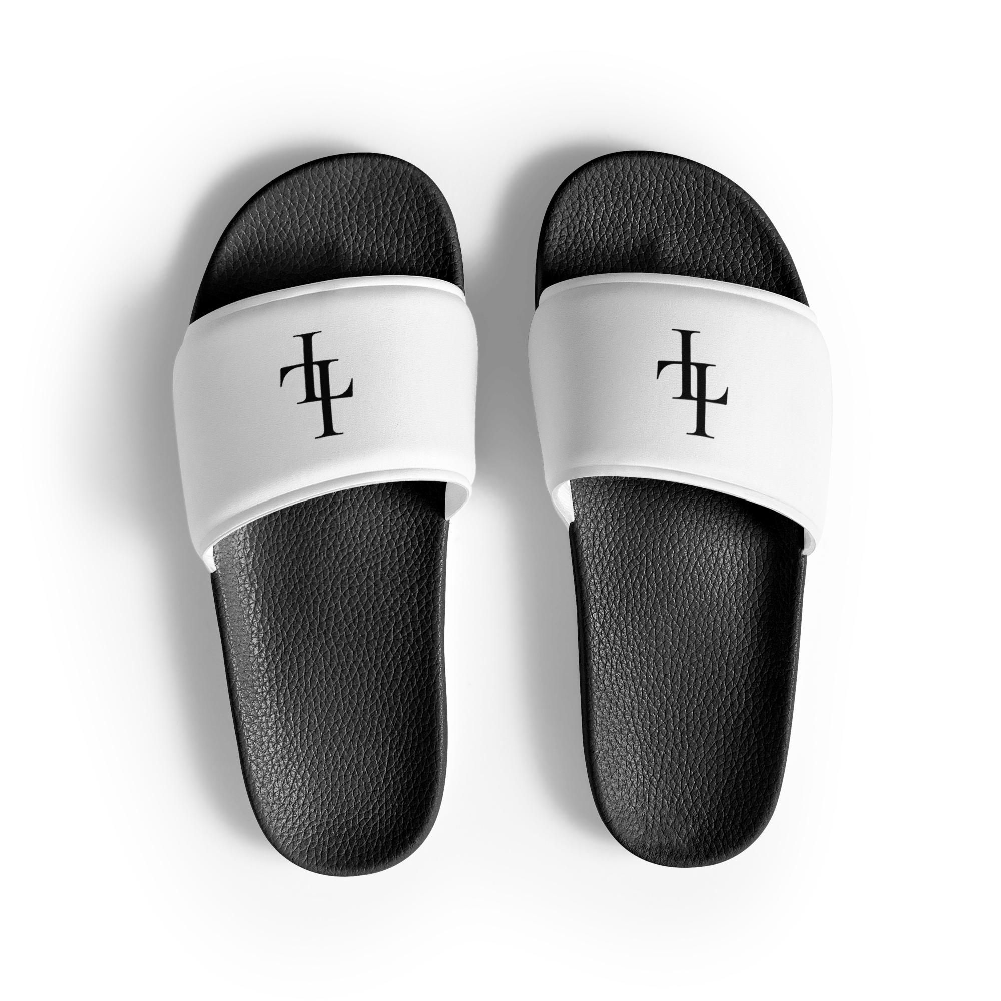 Interlocking LL White Classic Slide Sandal 