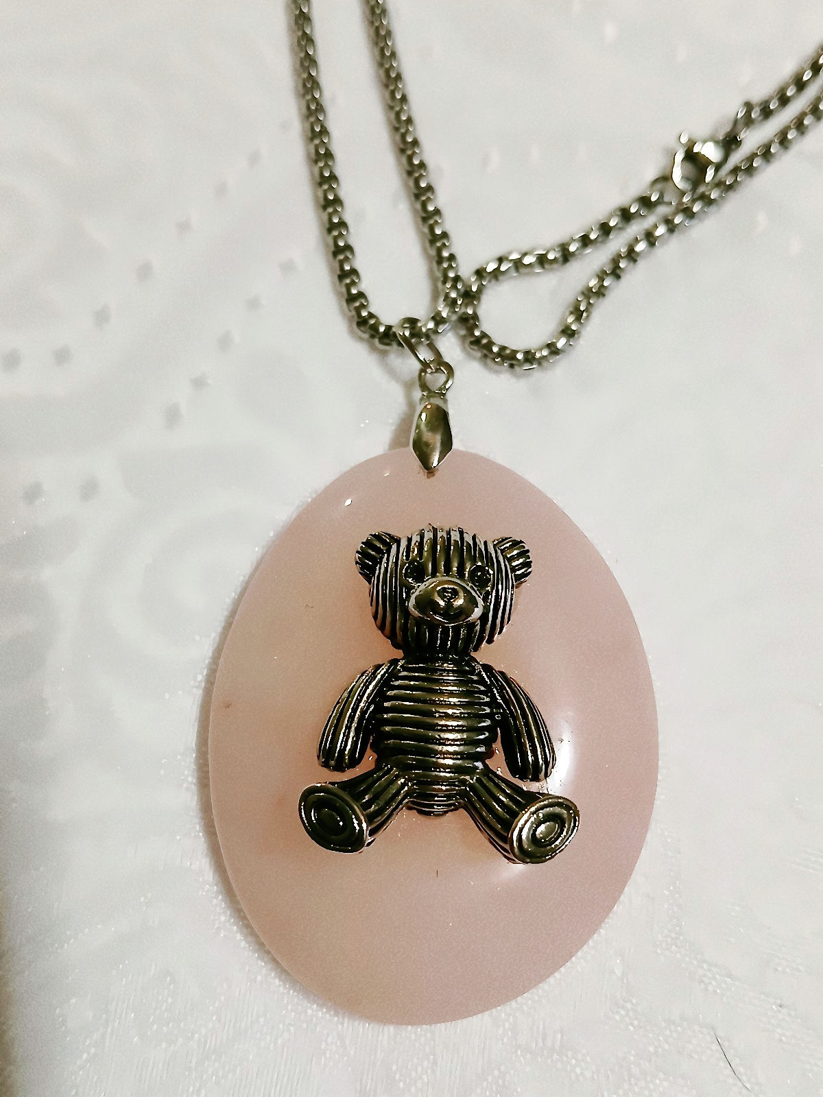 Quartz rose " Le gardien de l'enfant intérieur