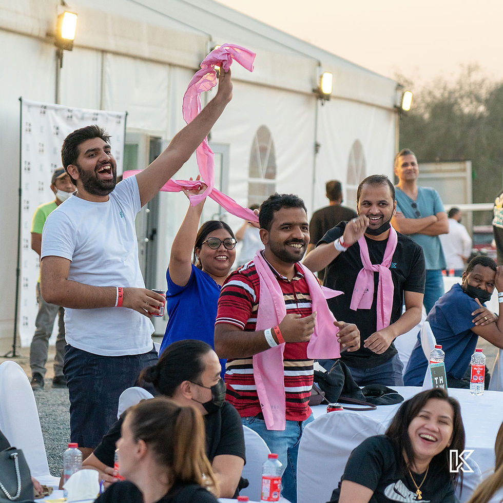 Kitopians celebrating at Kitopi THAW 2021
