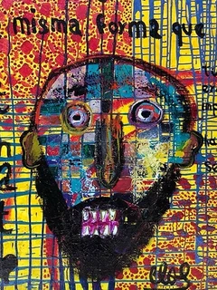 Œuvre de Carlos Arango intitulée Flavio à la Galerie d'art contemporain ‘The Muisca’ à Paris