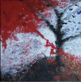 Œuvre de Laura Lago
intitulée No 6 exposée à la Galerie d'art contemporain ‘The Muisca’ à Paris