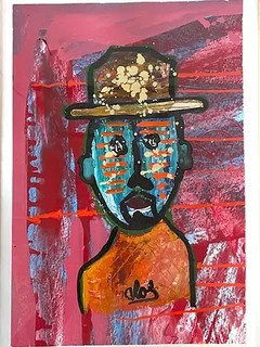 Œuvre de Carlos Arango intitulée 31 - serie TRAVERS à la Galerie d'art contemporain ‘The Muisca’ à Paris