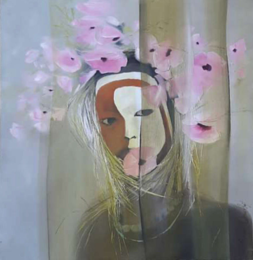 The Muisca Gallery – Sylvette Dauchet – Reflets de l'âme – PORTRAIT D’ENFANT EN ROSE
