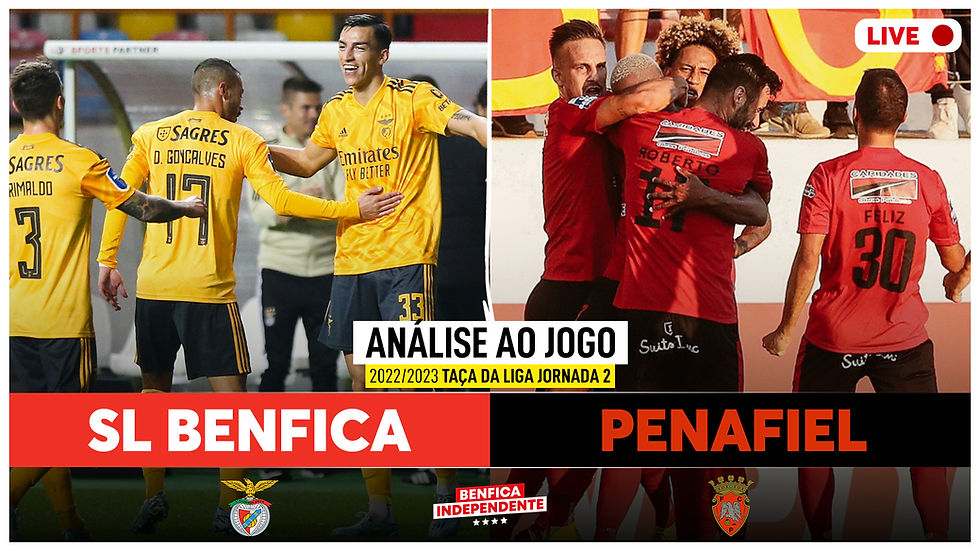 BENFICA x Penafiel | RESCALDO Taça da Liga J2