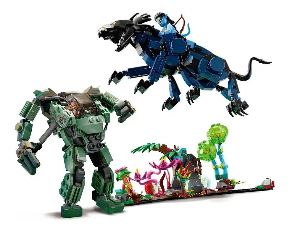 Miniatura: Lego Avatar - Neytiri E Thanator Vs Quaritch Em Amp Suit
