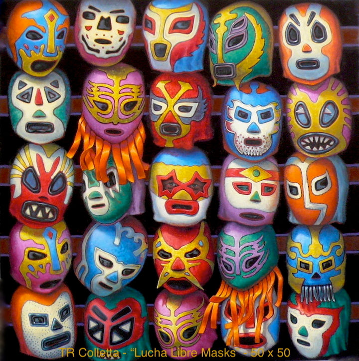 Lucha Libre Masks 50x50 - TR Colletta
