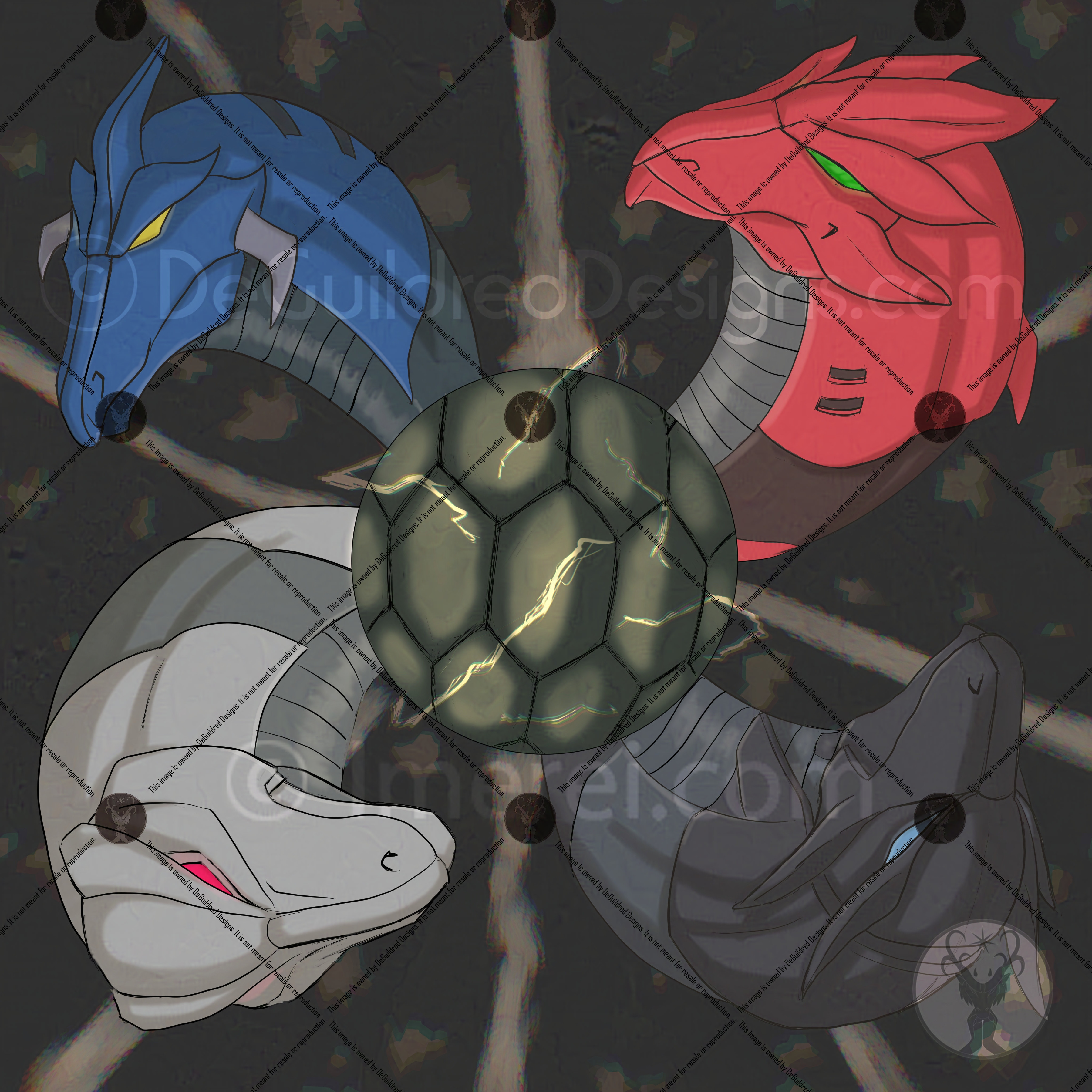 ZOIDS: Four Fathers Print