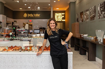 Paula Marsola at the bakery