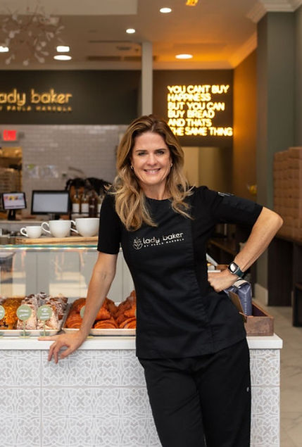 Paula Marsola at the bakery
