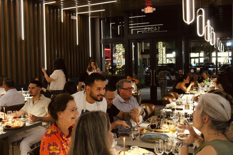 LB Eatery & Wine customers having dinner