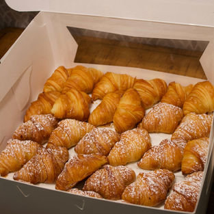 Variety of mini croissants box