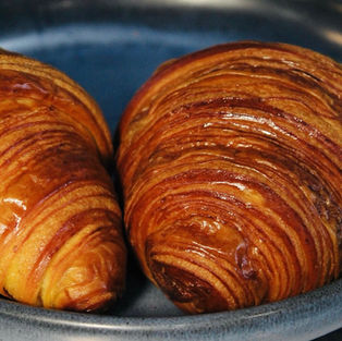 A fresh and flaky croissant