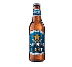 Sapporo Light Beer Bottle
