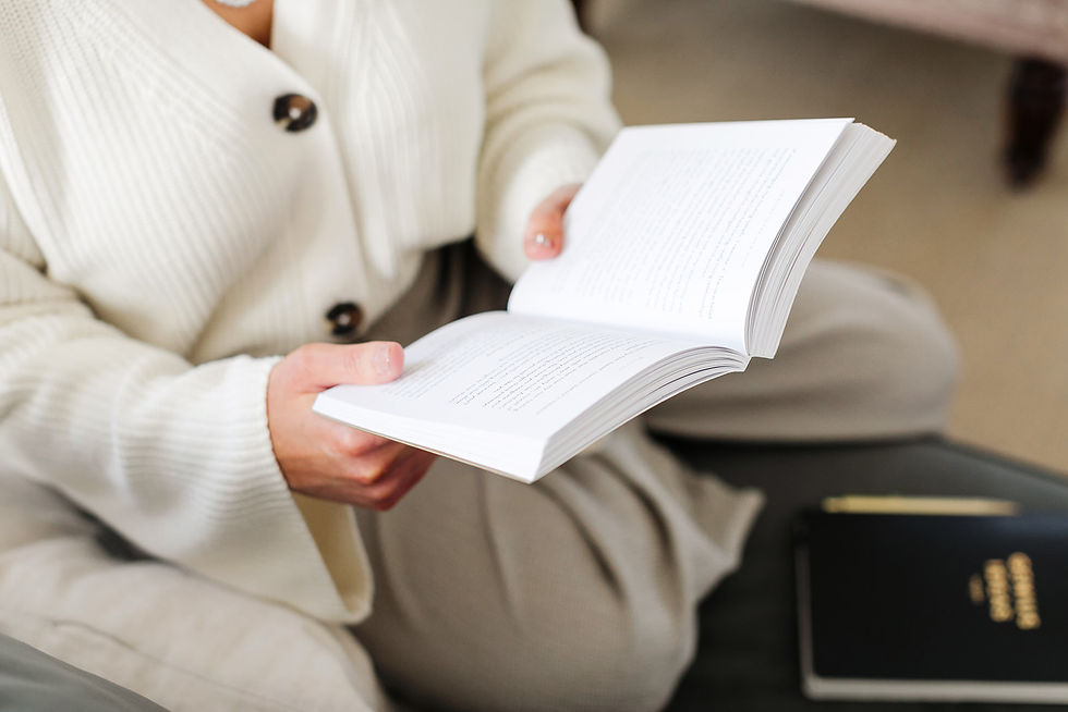 Reading a book