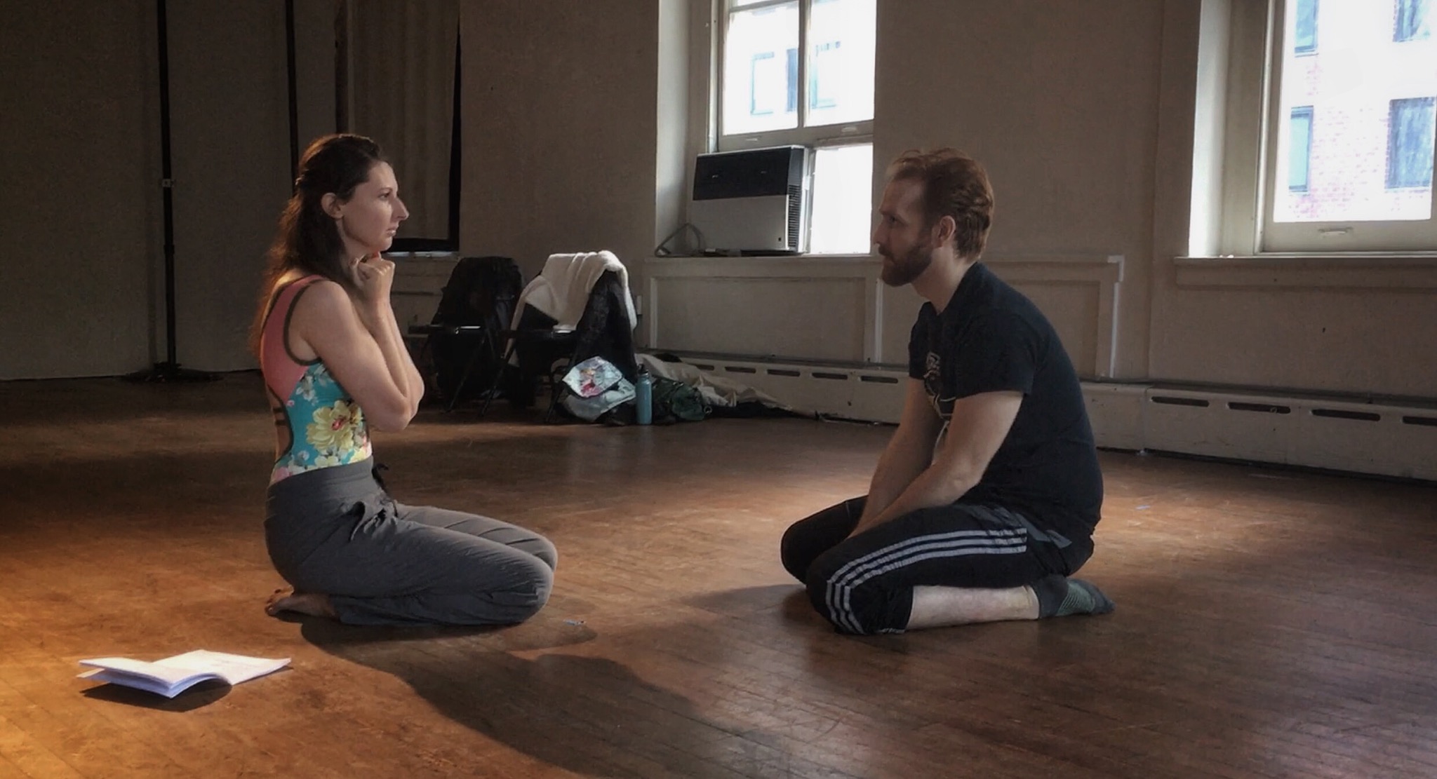 In rehearsal for PECULIAR CREATURES