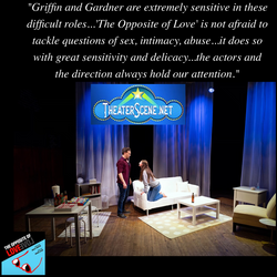 Reviews, Ashley Griffin and Danny Gardner, The Opposite of Love, Off-Broadway