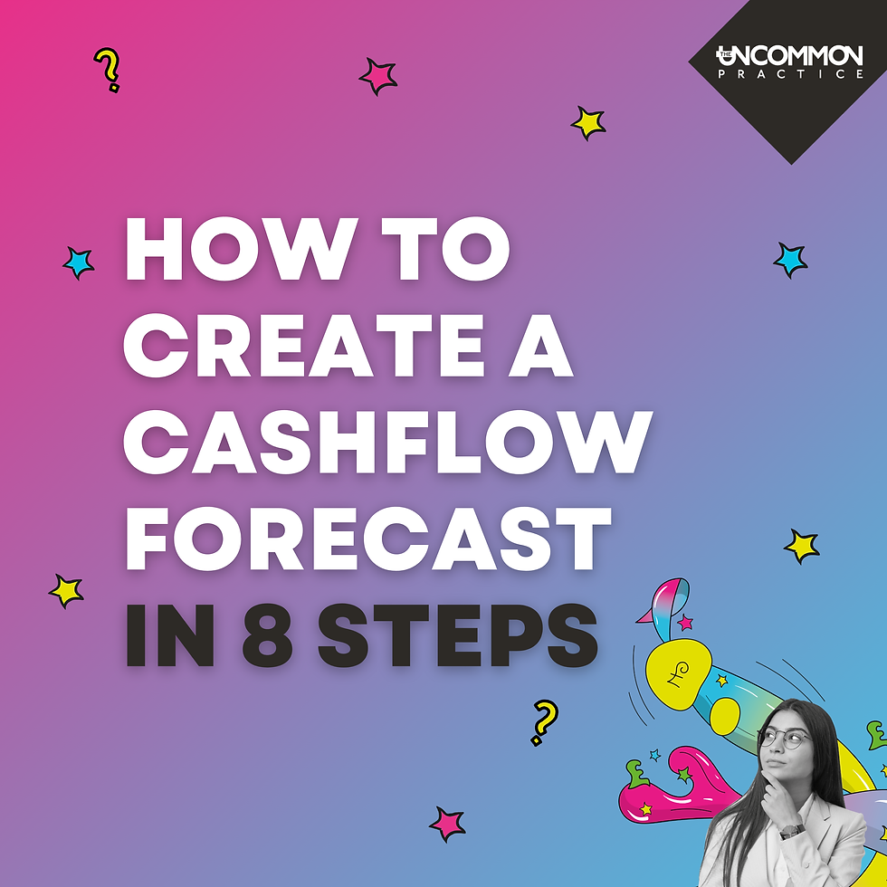 How to create a cashflow forecast in 8 steps featuring women thinking