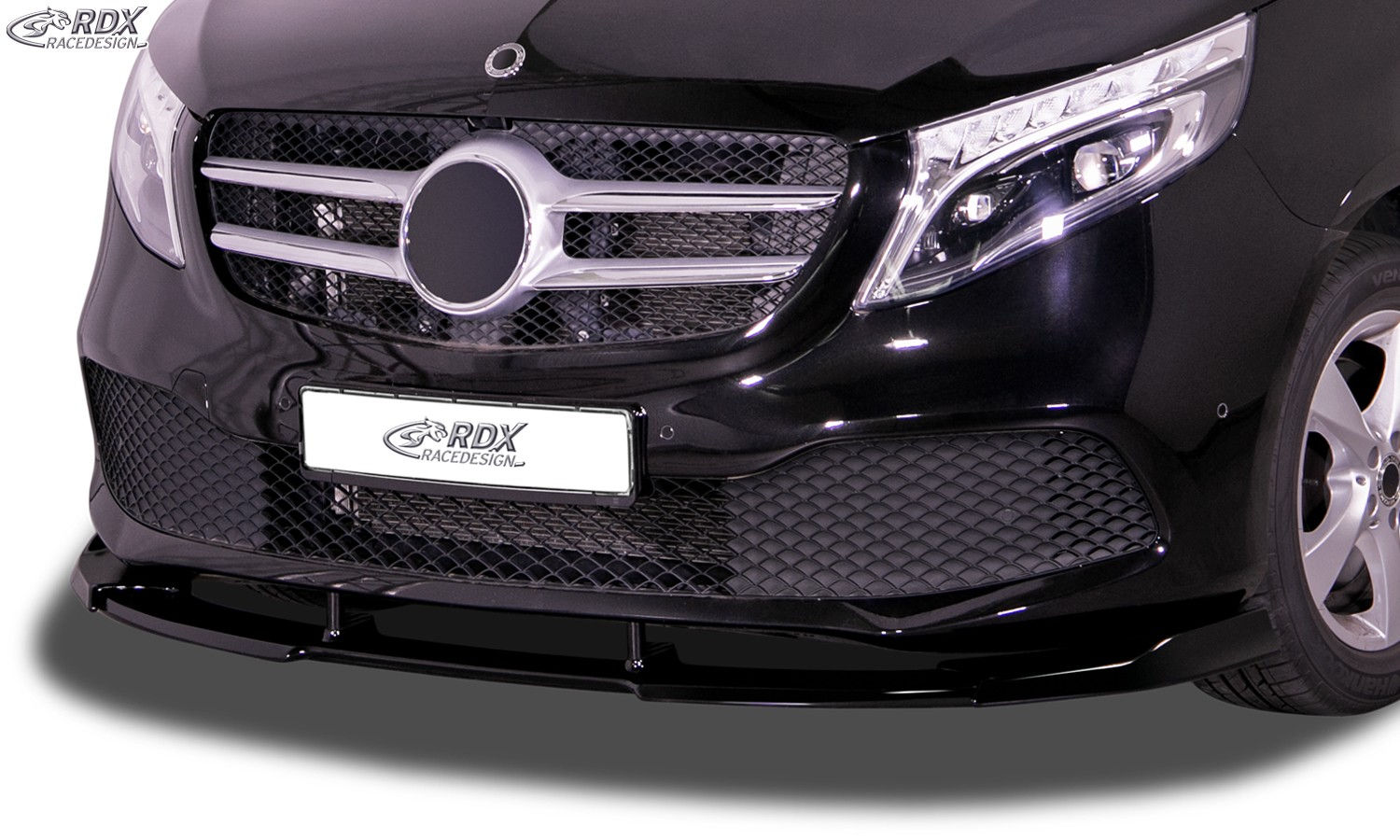 MERCEDES V-Class W447 2019+ Front Lip Splitter Front Spoiler VARIO-X