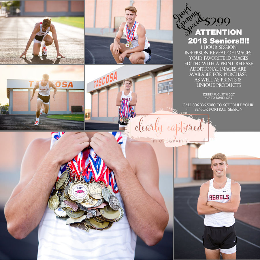 ATTENTION 2018 Seniors!!! | Amarillo | Clearly Captured Photography