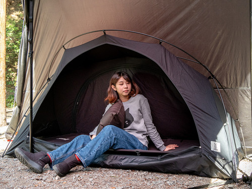 DoD Fukadume kangaroo tent SS Black | CAMP STUDIO STORE