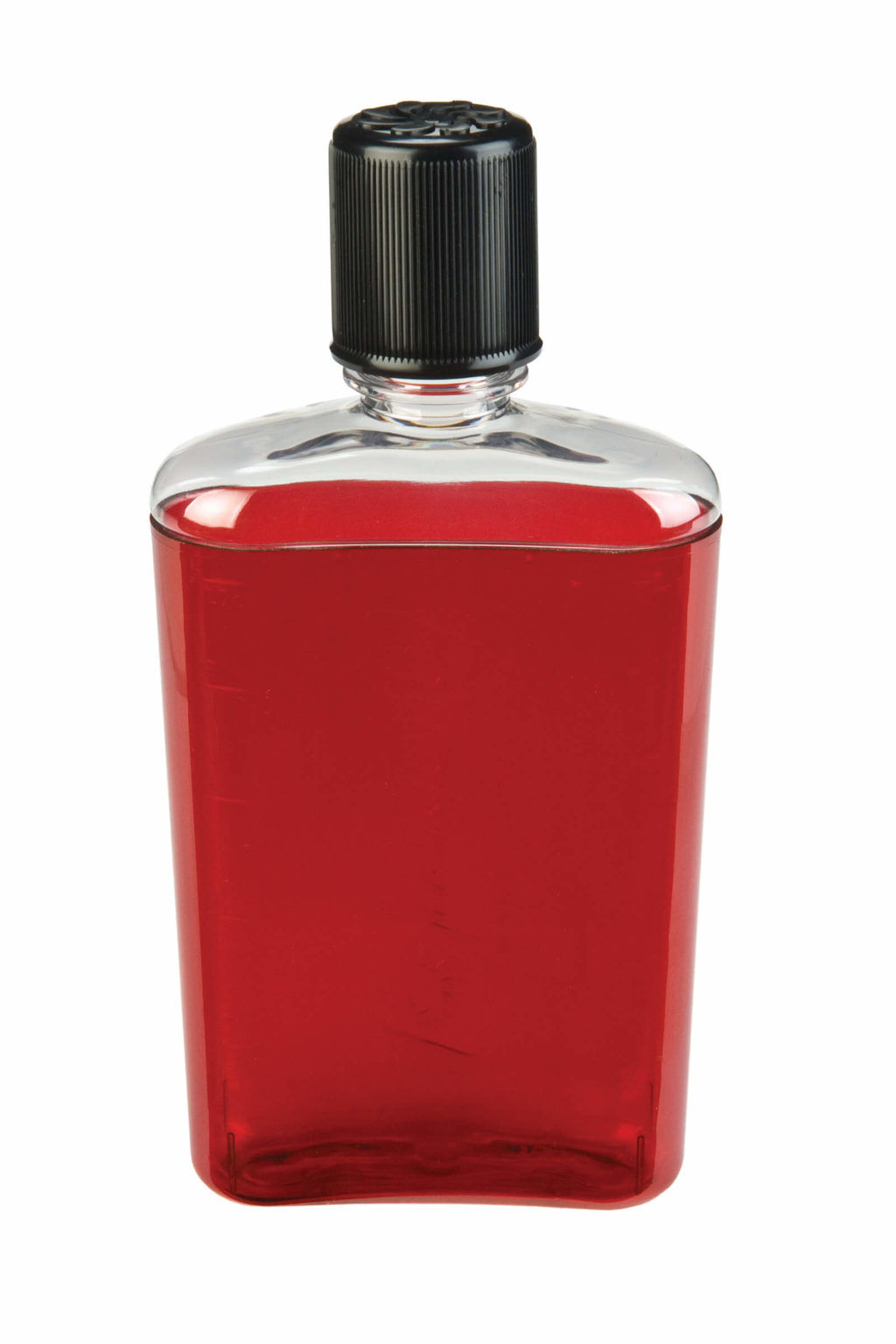NALGENE 12oz Flask Red with Black Cap