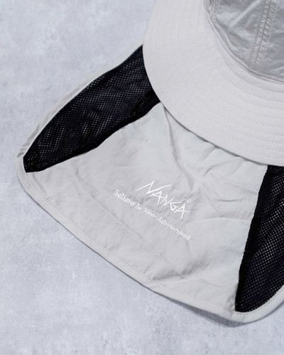 NANGA NYLON TUSSER SUNSHADE HAT IVORY | CAMP STUDIO STORE