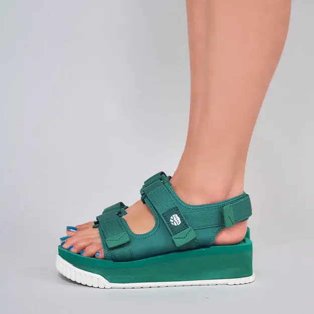 サムネイル： SHAKA RANGER PLATFORM MOSS GREEN/LINEN