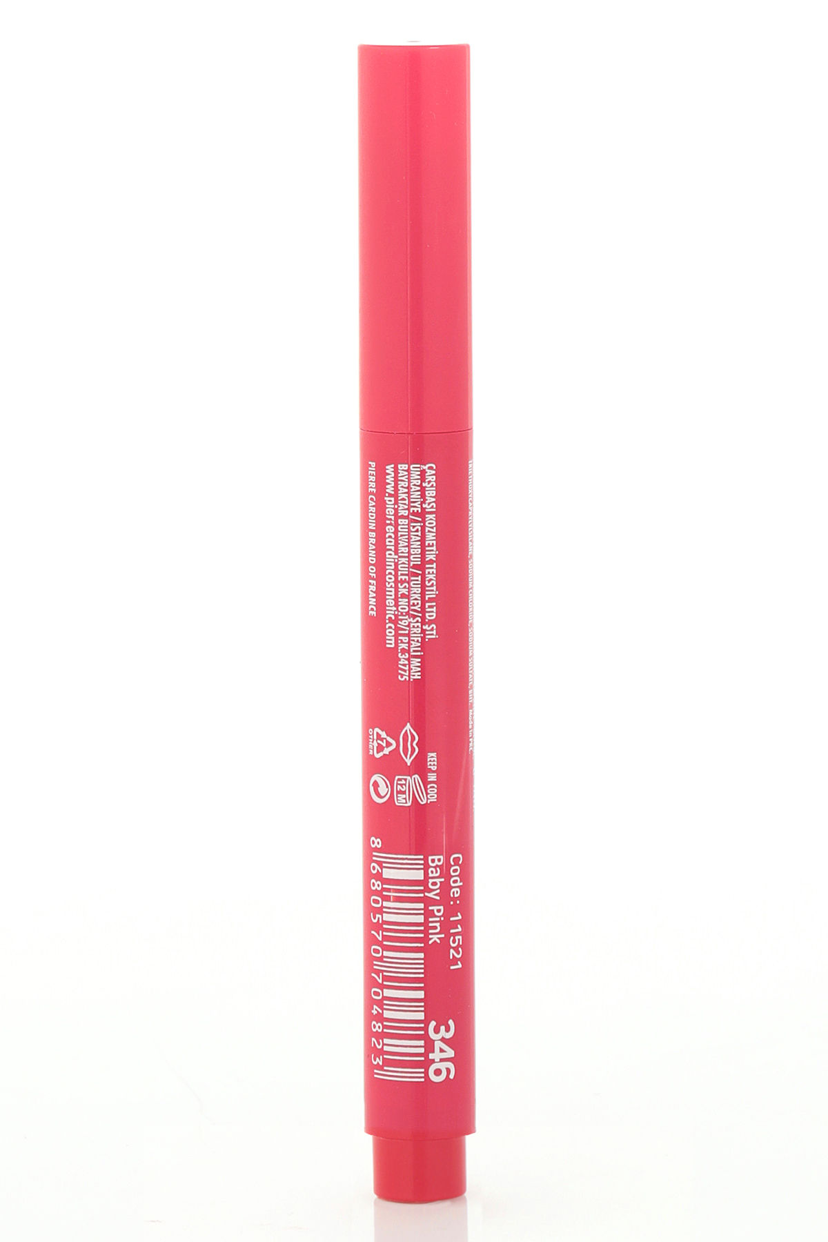 Pierre Cardin Chubby Dewy Glowy Lipstick-Ruj-Baby Pink-346