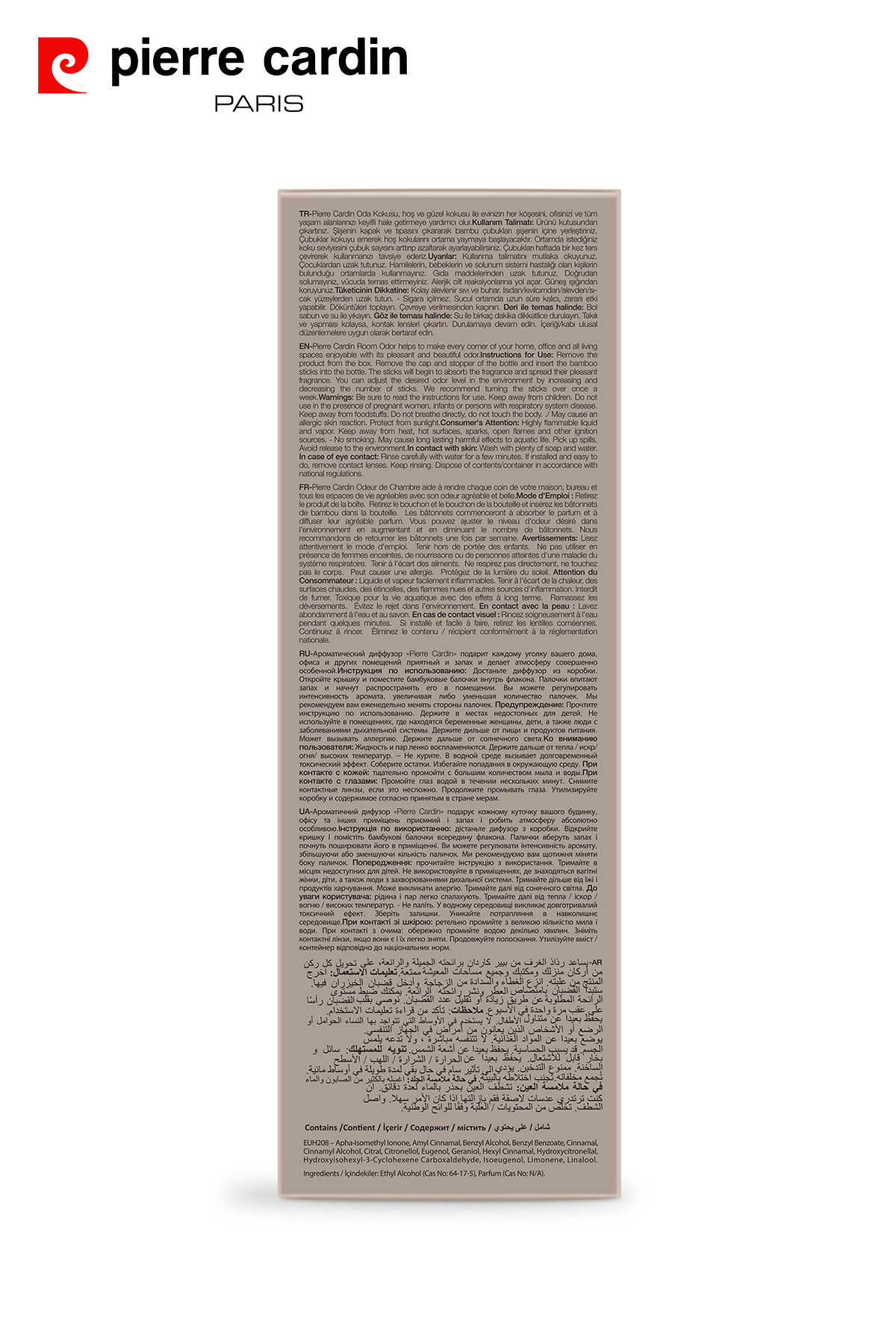 Pierre Cardin Reed Diffuser Çubuklu Oda Kokusu Dark Amber 100 ml